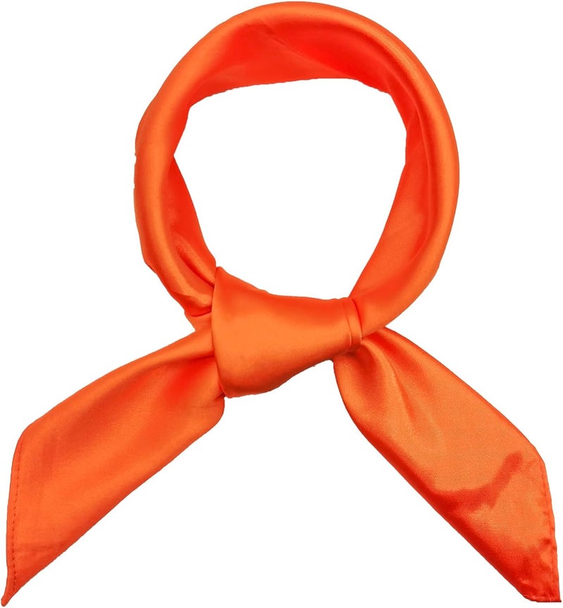 ATAMET Head Scarf Square Neck Ribbon Neck Scarf Satin Scarf Handkerchief for Halloween Retro Women Costume Accessory - Image 3